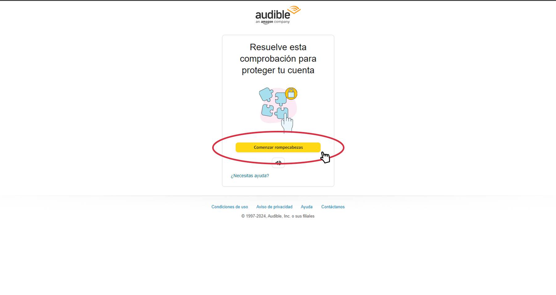 4. Es posible que tengas que resolver un captcha para continuar